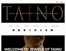 Tablet Screenshot of jewelsoftainoart.com